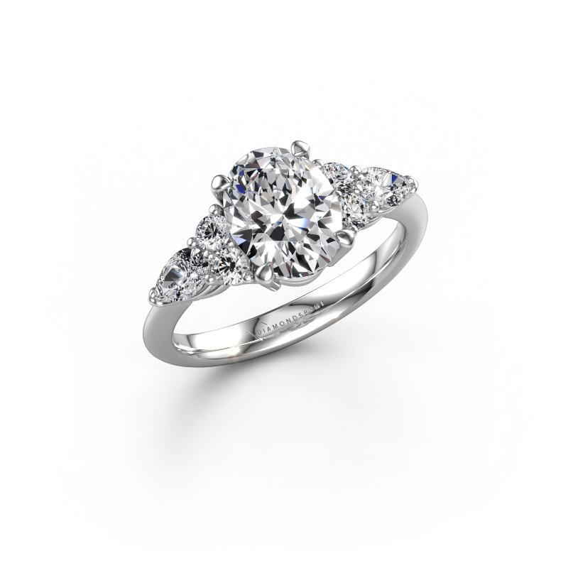 Bild von Verlobungsring Melani OVL 950 Platin Lab-grown Diamant 2.52 crt