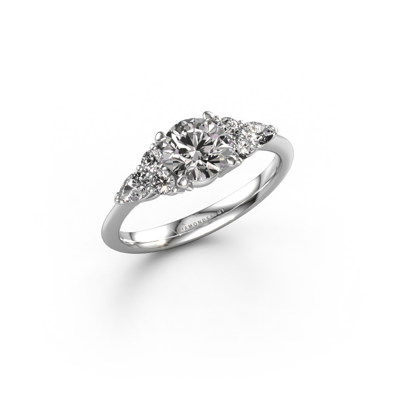 Image of Engagement ring Melani RND 950 platinum Lab grown diamond 1.340 crt