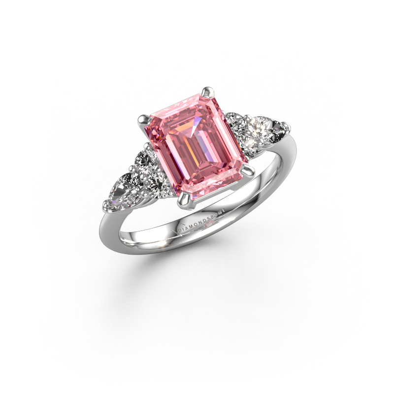Bild von Verlobungsring Melani EME 950 Platin Rosa Labordiamant 9x7 mm