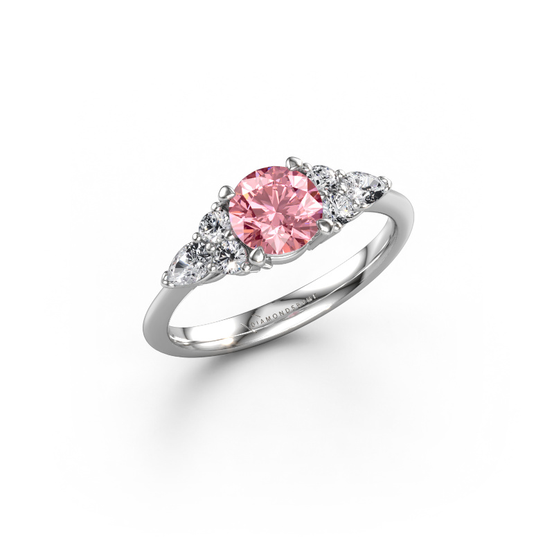 Bild von Verlobungsring Melani RND 950 Platin Rosa Labordiamant 6 mm