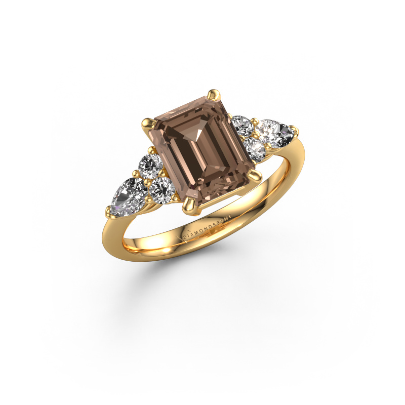 Bild von Verlobungsring Melani EME 585 Gold Braun Diamant 3.22 crt