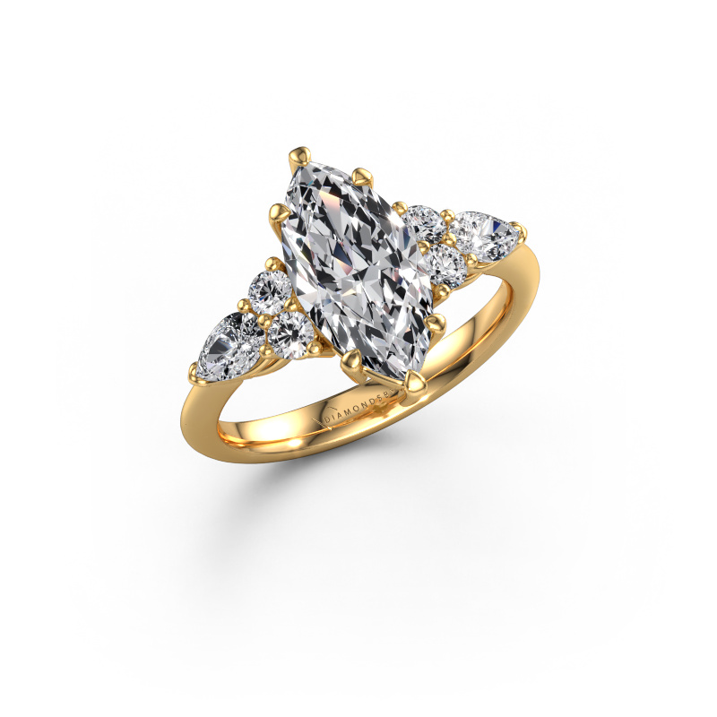 Image of Engagement ring Melani MRQ 585 gold Lab grown diamond 3.82 crt