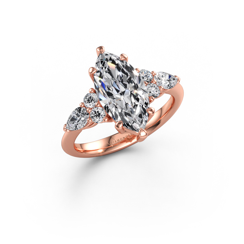 Bild av Förlovningsring Melani MRQ 585 roséguld Labbodlad diamant 4.68 crt