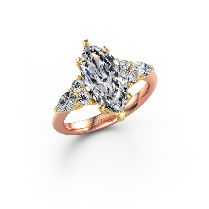 Image of Engagement ring Melani MRQ 585 rose gold Lab-grown diamond 4.68 crt