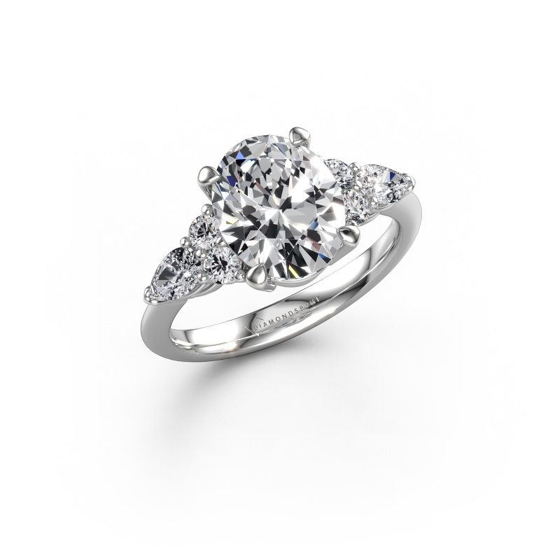 Bild von Verlobungsring Melani OVL 950 Platin Lab-grown Diamant 3.42 crt