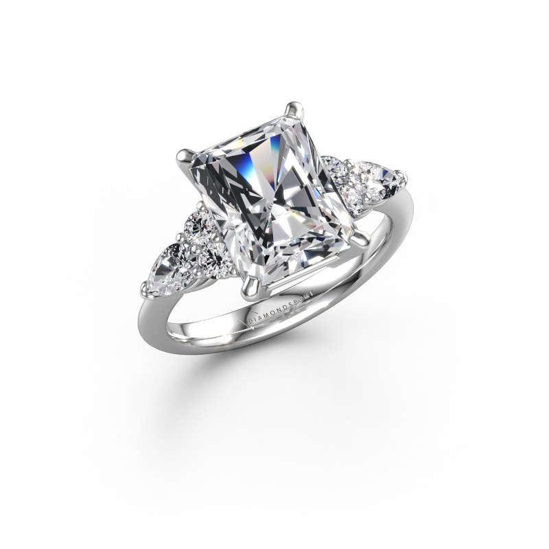 Bild von Verlobungsring Melani RAD 950 Platin Lab-grown Diamant 4.22 crt