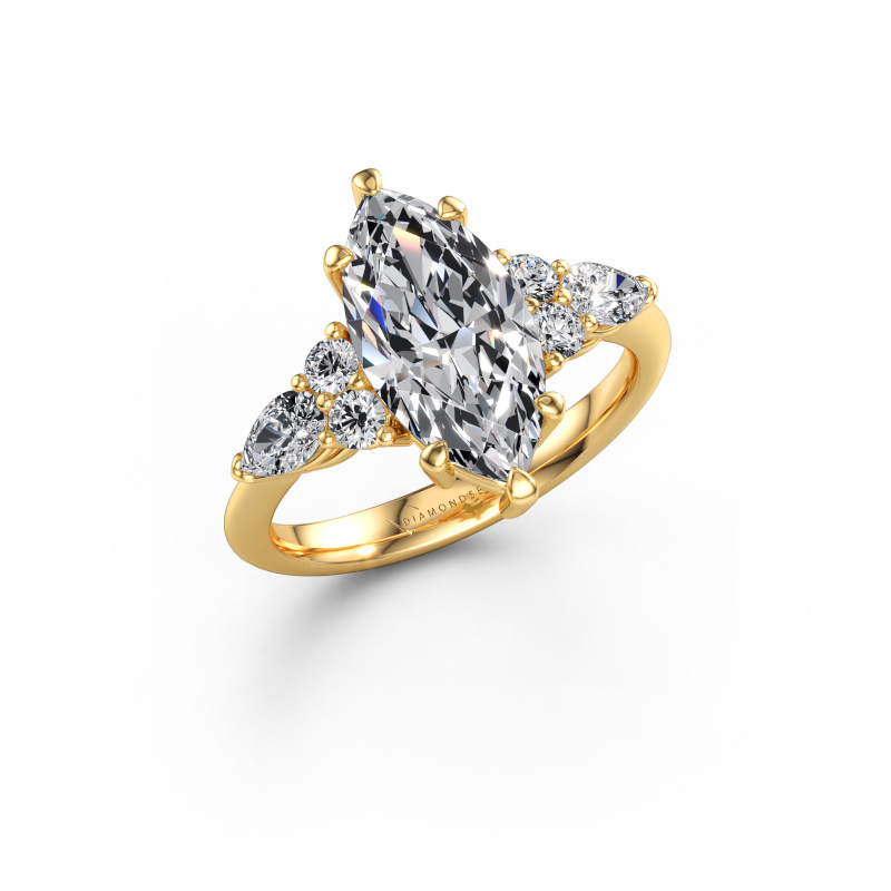 Image of Engagement ring Melani MRQ 585 gold Lab-grown diamond 4.68 crt