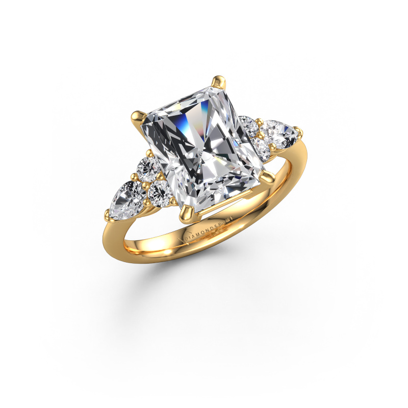 Image of Engagement ring Melani RAD 585 gold Lab grown diamond 4.22 crt