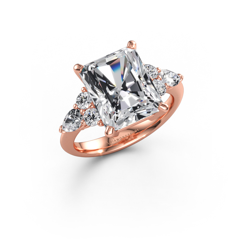 Bild av Förlovningsring Melani RAD 585 roséguld Labbodlad diamant 5.87 crt