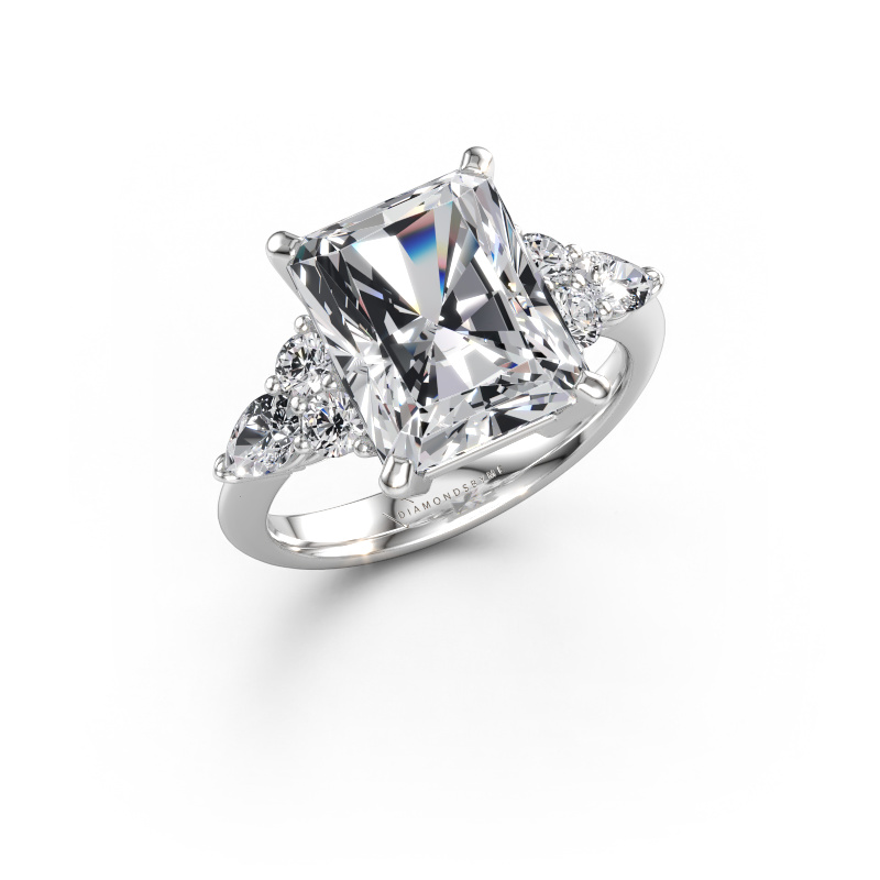 Immagine di Anello di fidanzamento Melani RAD 585 oro bianco Diamante lab grown 5.87 crt