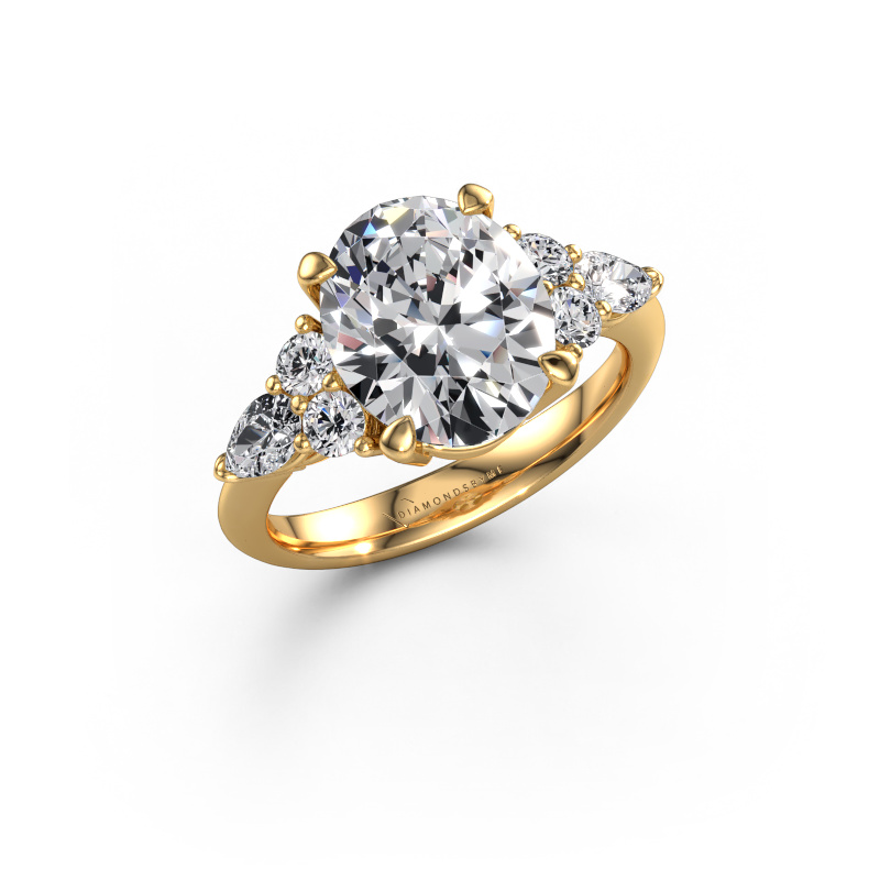 Afbeelding van Verlovingsring Melani OVL 585 goud Lab-grown diamant 4.67 crt