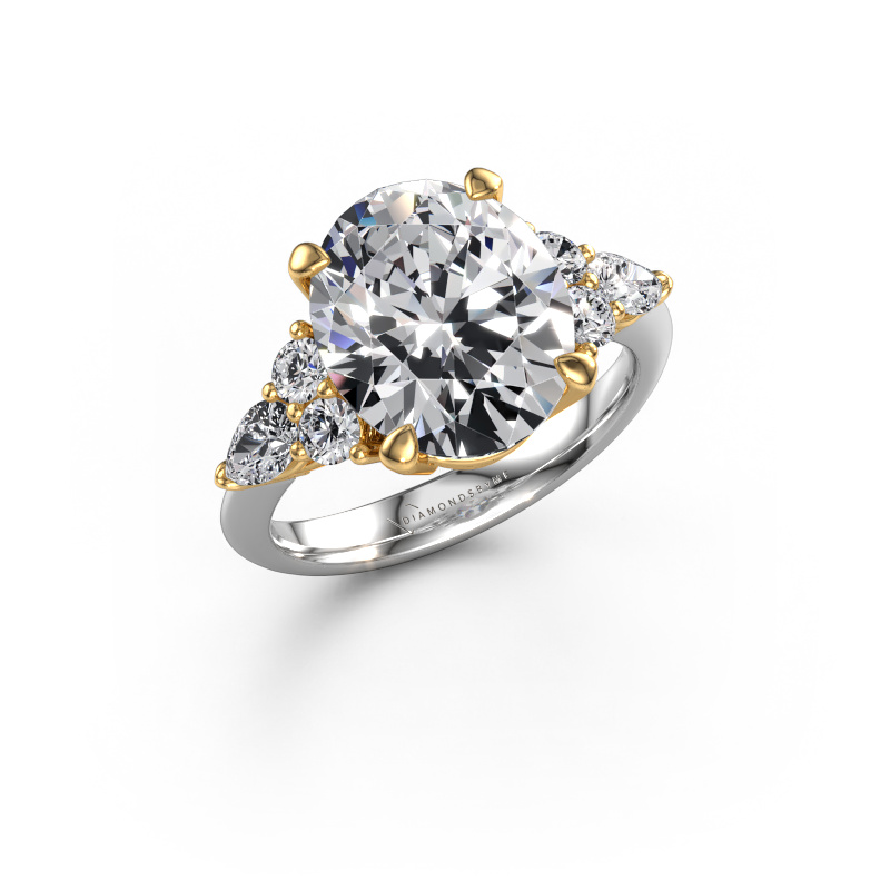 Bild von Verlobungsring Melani OVL 585 Weißgold Lab-grown Diamant 5.87 crt