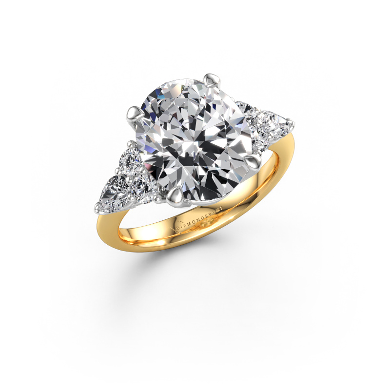 Image of Engagement ring Melani OVL 585 gold Lab grown diamond 5.87 crt