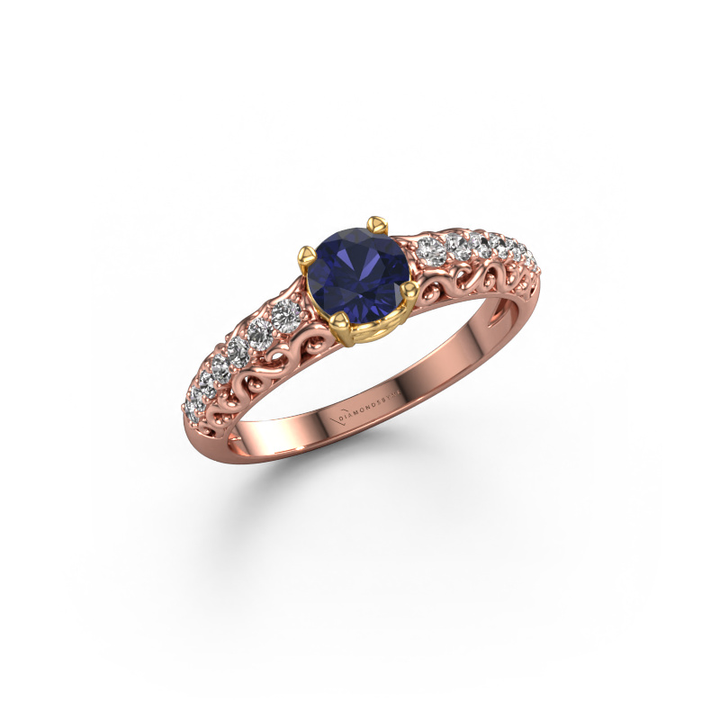 Image of Engagement ring Mellie 585 rose gold Sapphire 5 mm