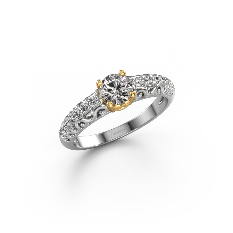 Image of Engagement ring Mellie 585 white gold Lab-grown diamond 0.72 crt