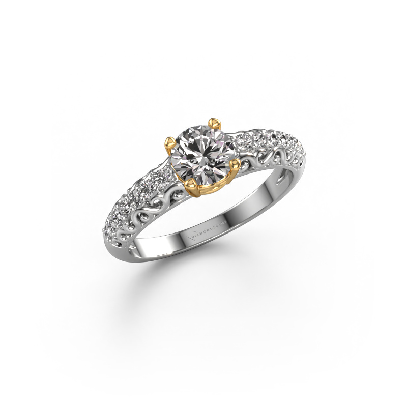 Bild von Verlobungsring Mellie 585 Weißgold Diamant 0.82 crt