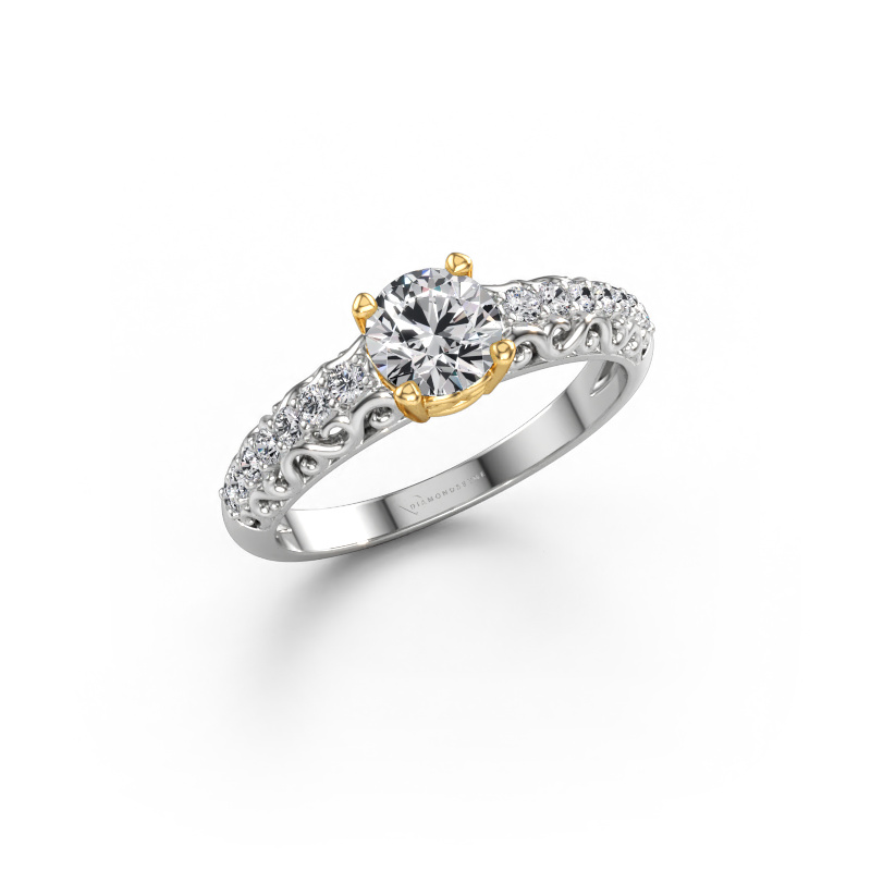 Image of Engagement ring Mellie 585 white gold Lab-grown diamond 0.92 crt