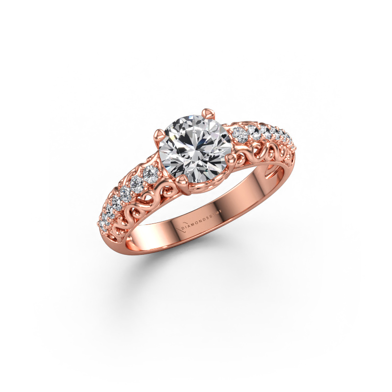 Immagine di Anello di fidanzamento Mellie 585 oro rosa Diamante lab grown 1.22 crt
