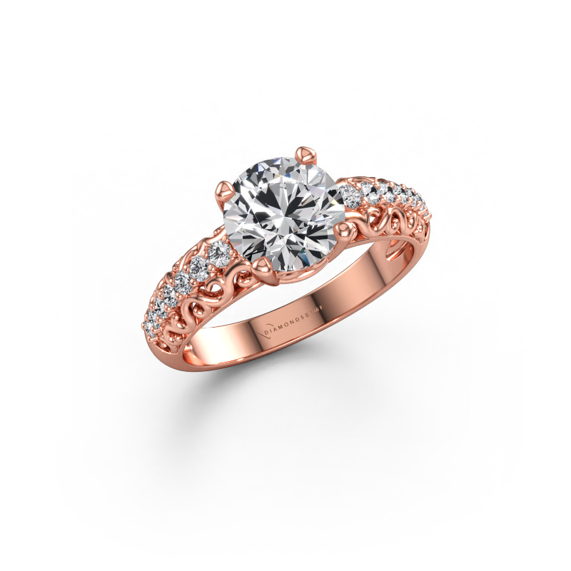 Immagine di Anello di fidanzamento Mellie 585 oro rosa Diamante lab grown 1.72 crt