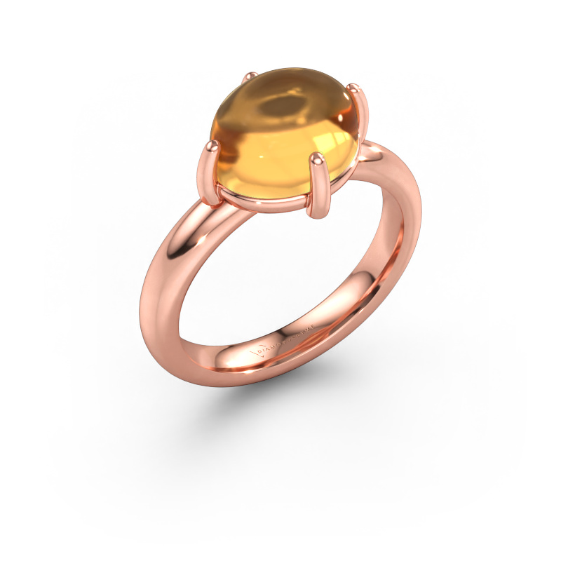 Bild av Ring Melodee 585 roséguld Citrin 10x8 mm