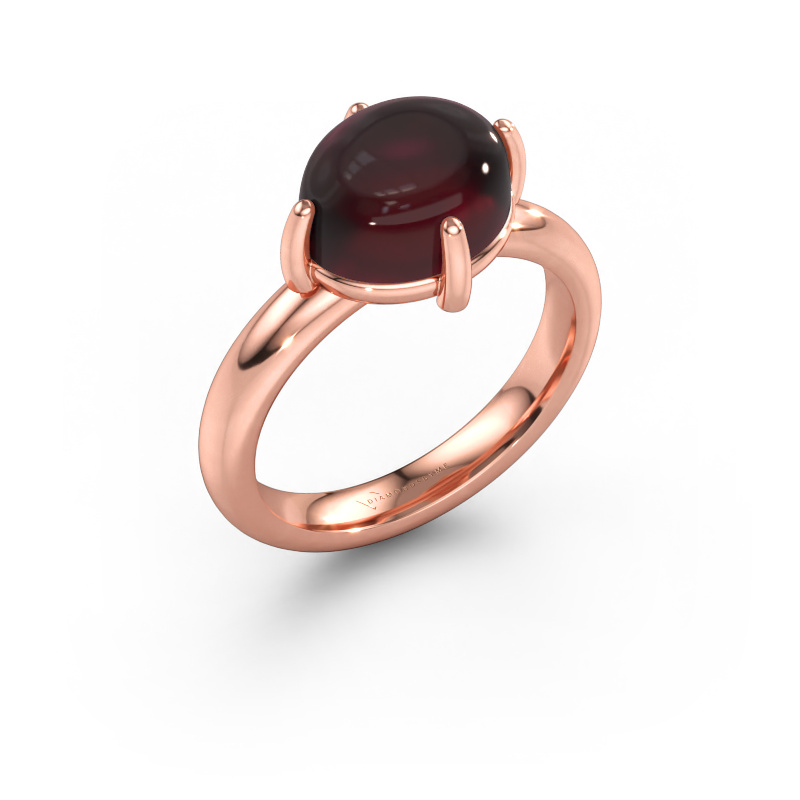 Bild av Ring Melodee 585 roséguld Granat 10x8 mm