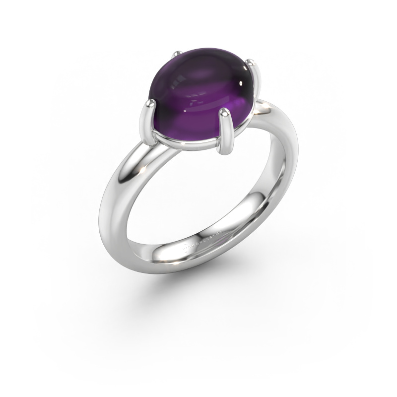 Immagine di Anello Melodee 585 oro bianco Ametista 10x8 mm