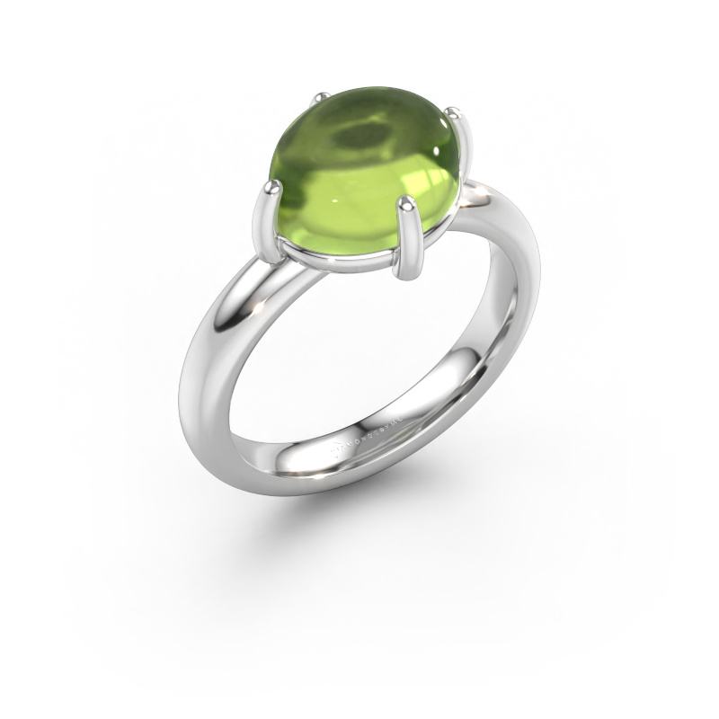 Bild von Ring Melodee 585 Weißgold Peridot 10x8 mm