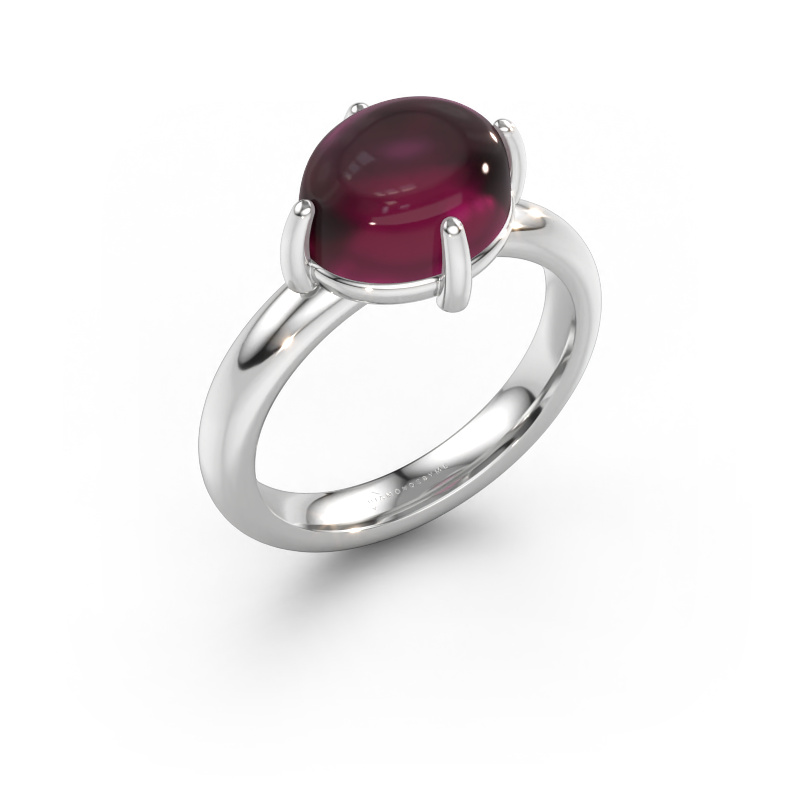 Immagine di Anello Melodee 585 oro bianco Rodolite 10x8 mm