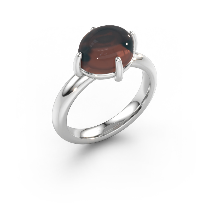 Bild av Ring Melodee 585 vitt guld Rökkvarts 10x8 mm