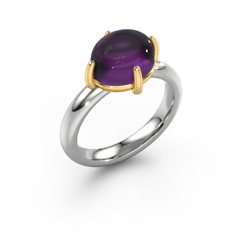 Image of Ring Melodee 585 white gold Amethyst 10x8 mm