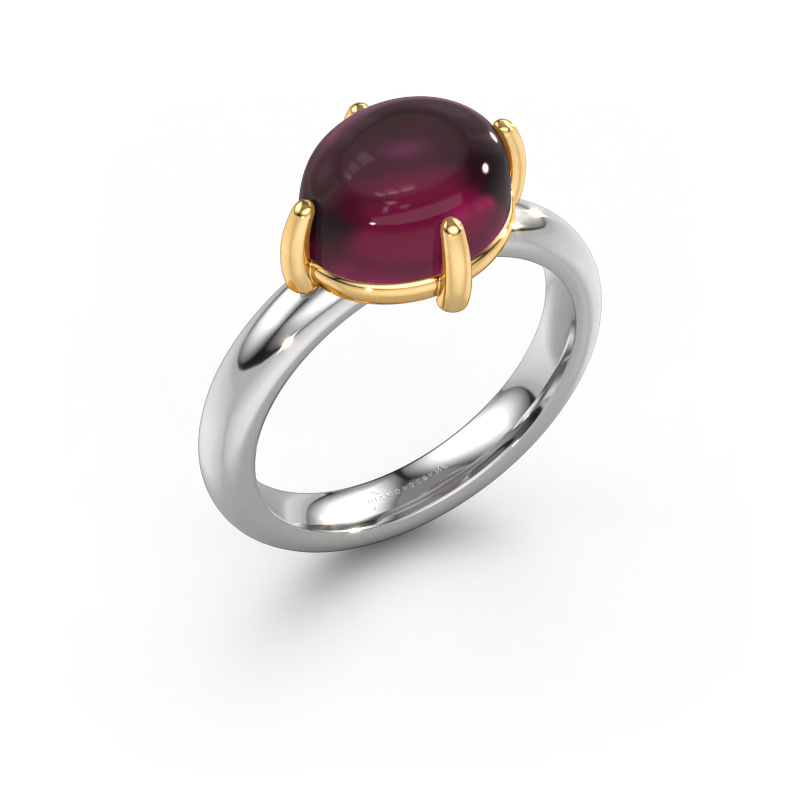 Image of Ring Melodee 585 white gold Rhodolite 10x8 mm