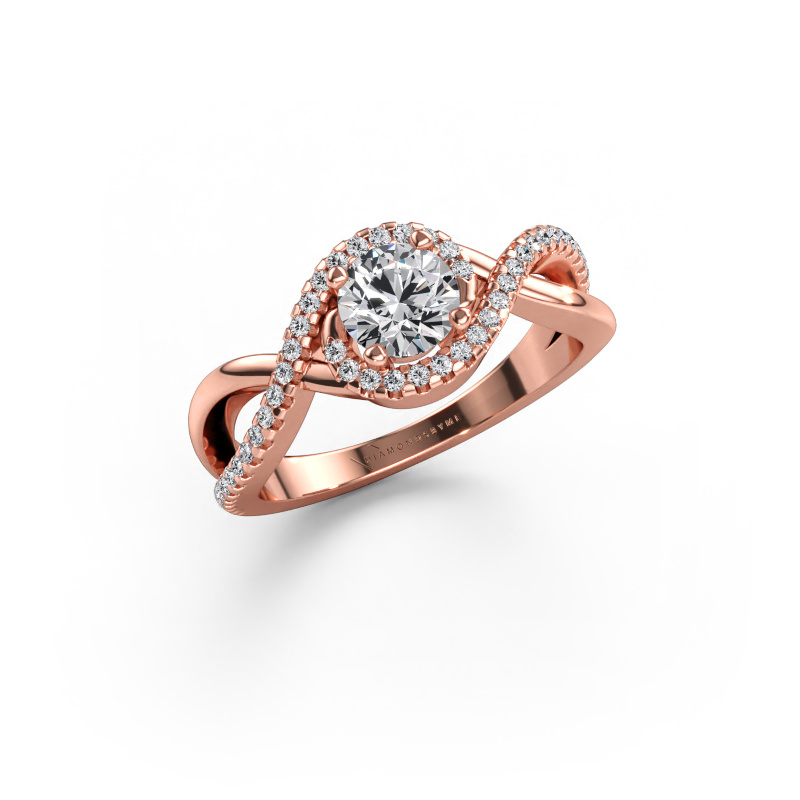 Immagine di Anello di fidanzamento Melody 585 oro rosa Diamante lab grown 0.84 crt
