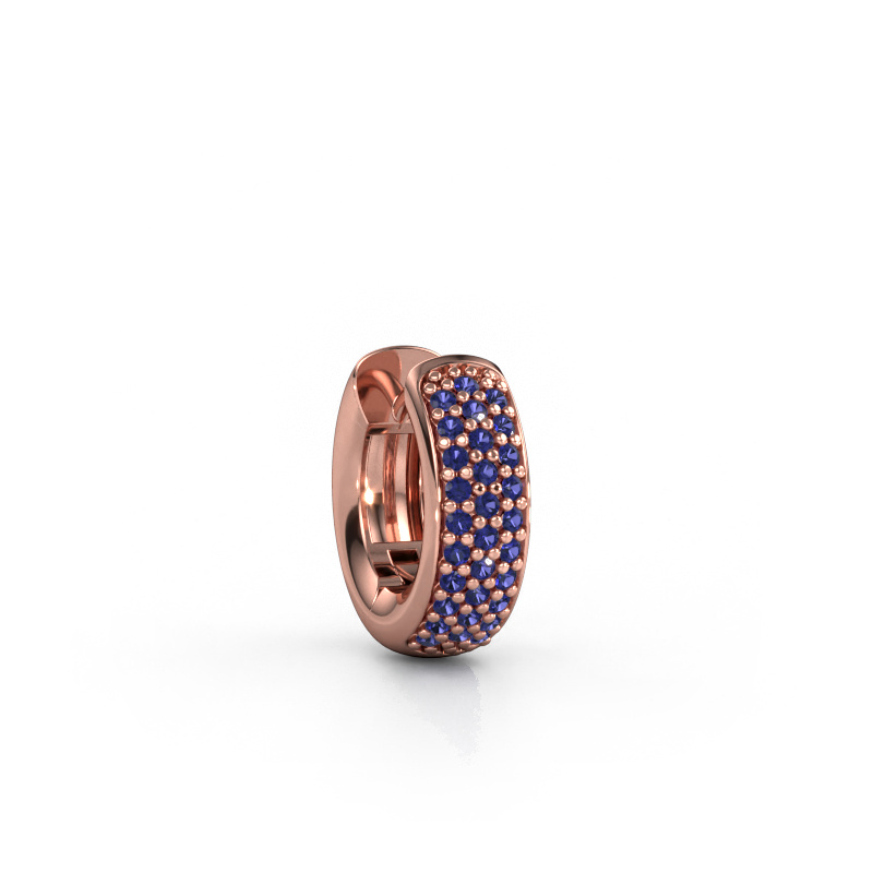 Image of Men's earring Mels 585 rose gold Sapphire 1.1 mm