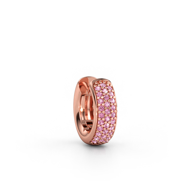Bild von Herren Ohrstecker Mels 585 Roségold Pink Saphir 1.1 mm