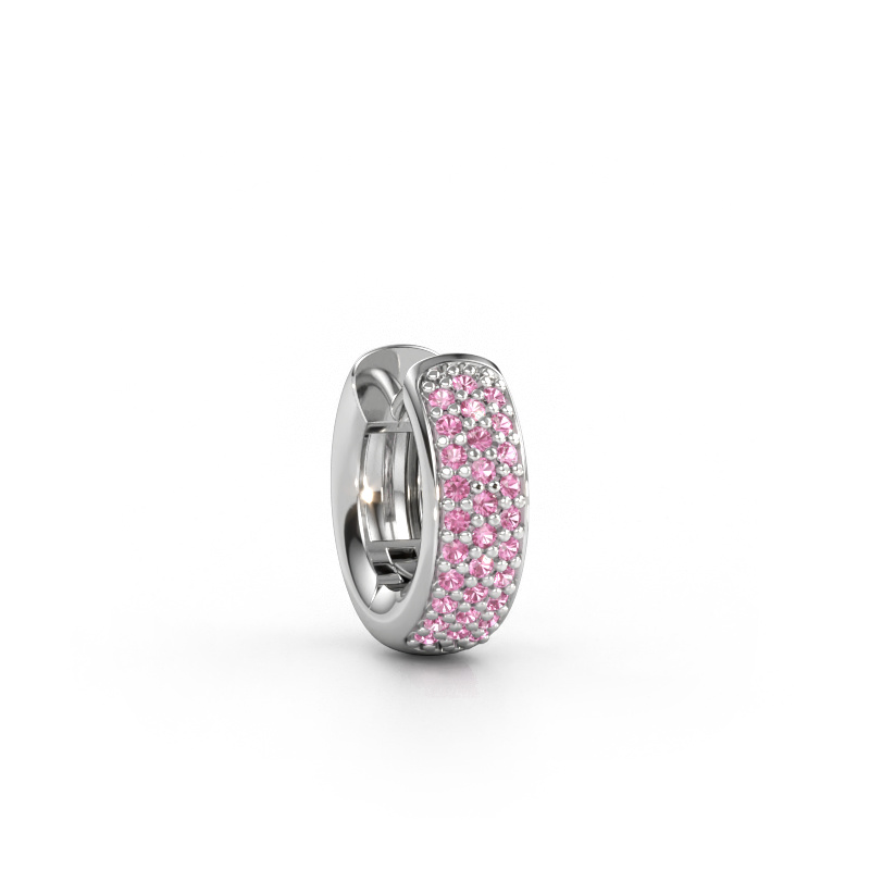 Immagine di Orecchino da uomo Mels 950 platino Zaffiro rosa 1.1 mm