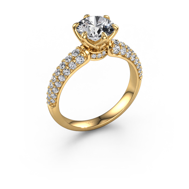 Image of Engagement ring Meryl 585 gold Diamond 2.186 crt
