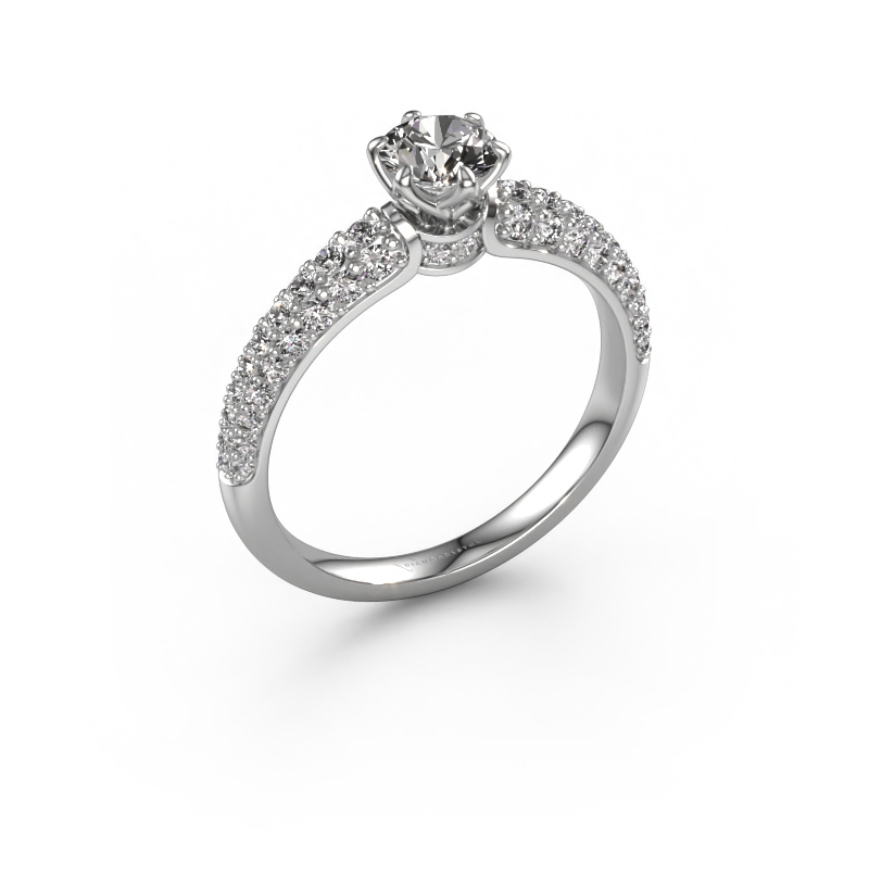 Image of Engagement ring Meryl 585 white gold Diamond 1.132 crt