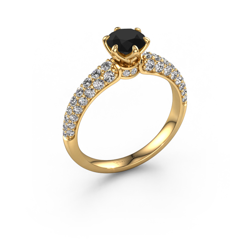 Bild von Verlobungsring Meryl 585 Gold Schwarz Diamant 1.485 crt