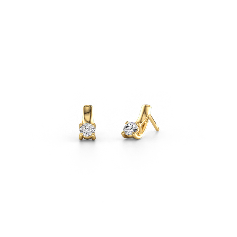 Image of Earrings Mia 1 585 gold Lab grown diamond 0.40 crt