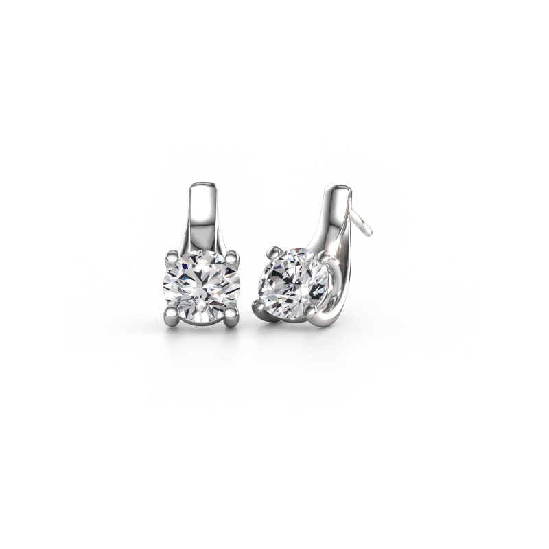 Bild von Ohrringe Mia 1 585 Weißgold Diamant 4.00 crt