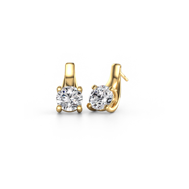 Image of Earrings Mia 1 585 gold Diamond 4.00 crt