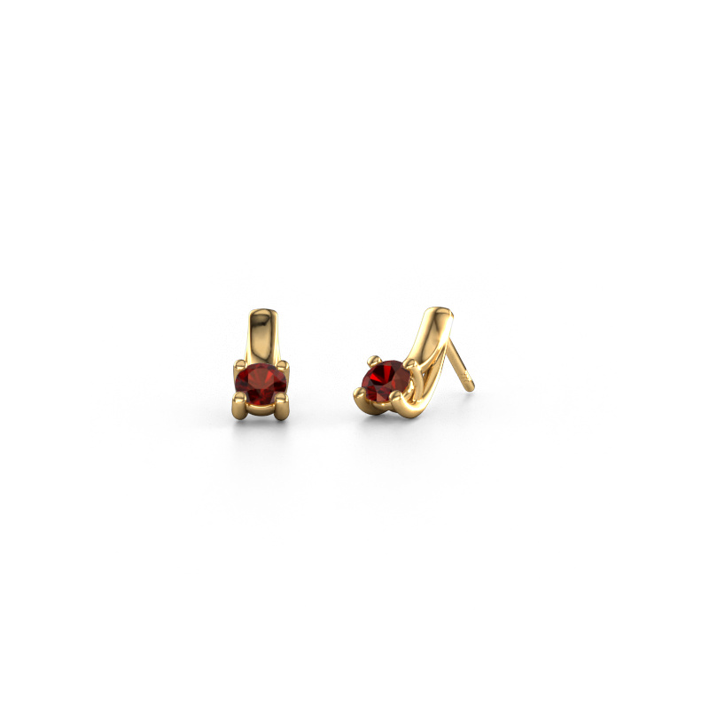 Image of Earrings Mia 1 585 gold Garnet 4.2 mm