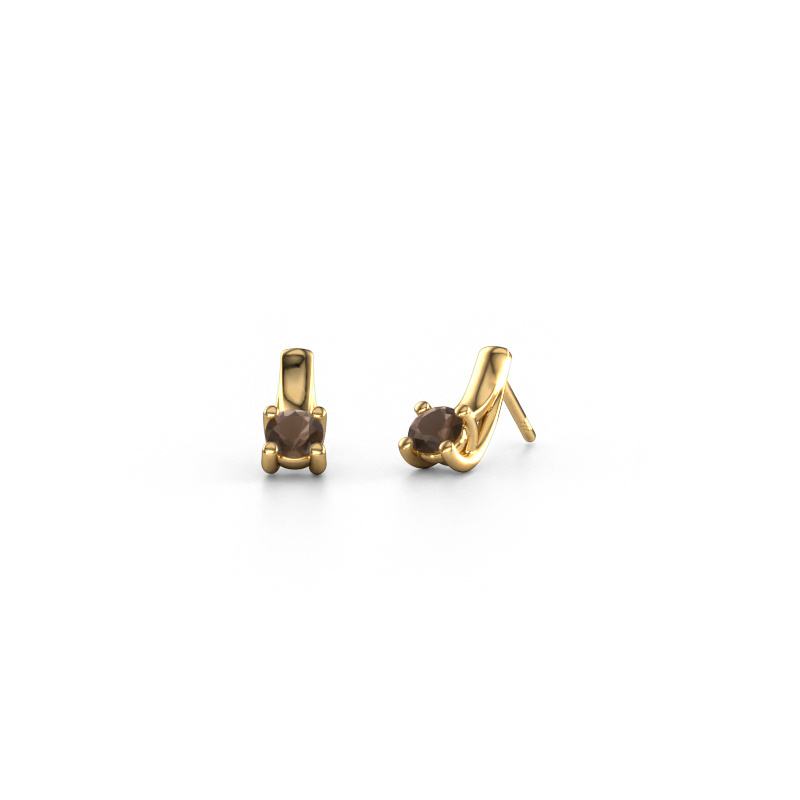 Bild von Ohrringe Mia 1 585 Gold Rauchquarz 4.2 mm