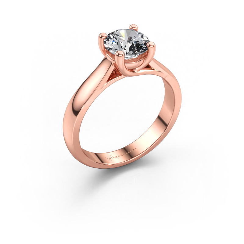 Immagine di Anello di fidanzamento Mia 1 585 oro rosa Diamante lab grown 1.00 crt