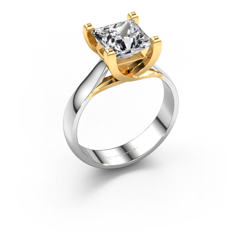 Bild von Verlobungsring Mia Square 585 Weißgold Diamant 2.00 crt