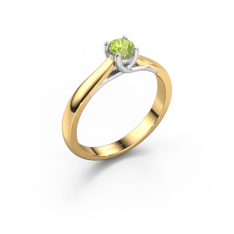 Image of Engagement ring Mia 1 585 gold Peridot 4 mm