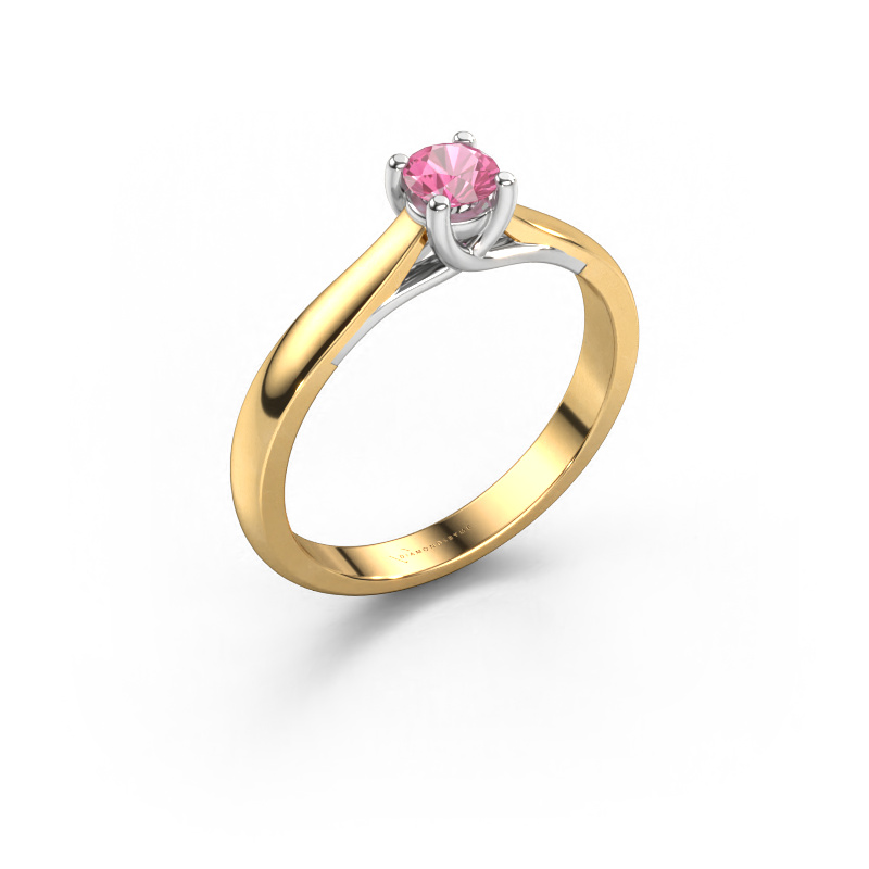 Bild von Verlobungsring Mia 1 585 Gold Pink Saphir 4 mm