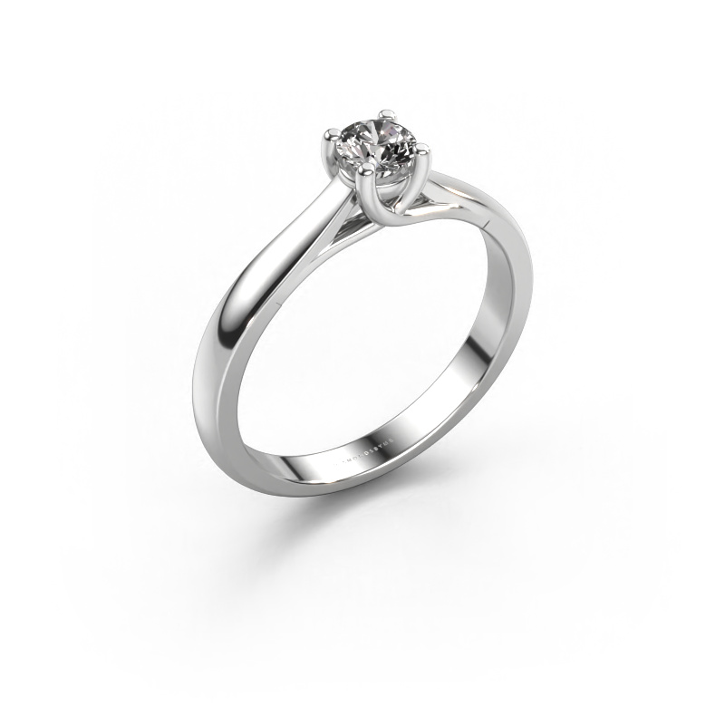 Image of Engagement ring Mia 1 585 white gold Diamond 0.30 crt