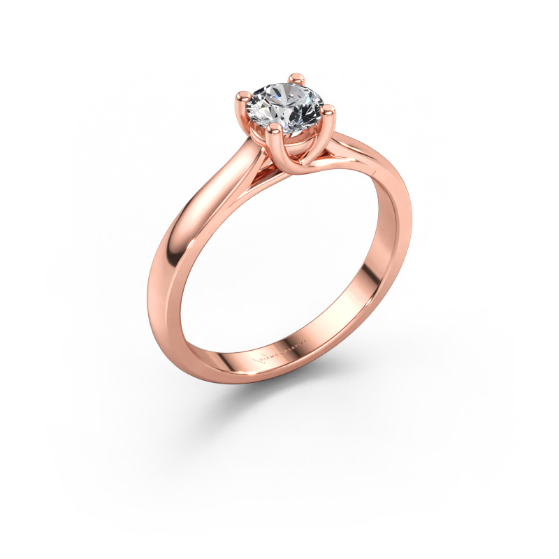 Immagine di Anello di fidanzamento Mia 1 585 oro rosa Diamante 0.40 crt