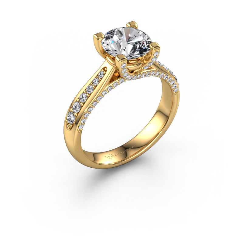 Image of Engagement ring Mia 3 585 gold Lab grown diamond 1.926 crt